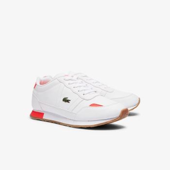 Lacoste Partner Textile Sneakers - Tenisky Dětské Bílé / Béžový | CZ-l0IN8J